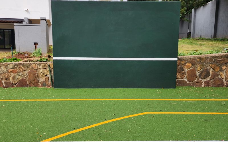 Sandhurst private client Astro Turf court conversion — Johannesburg